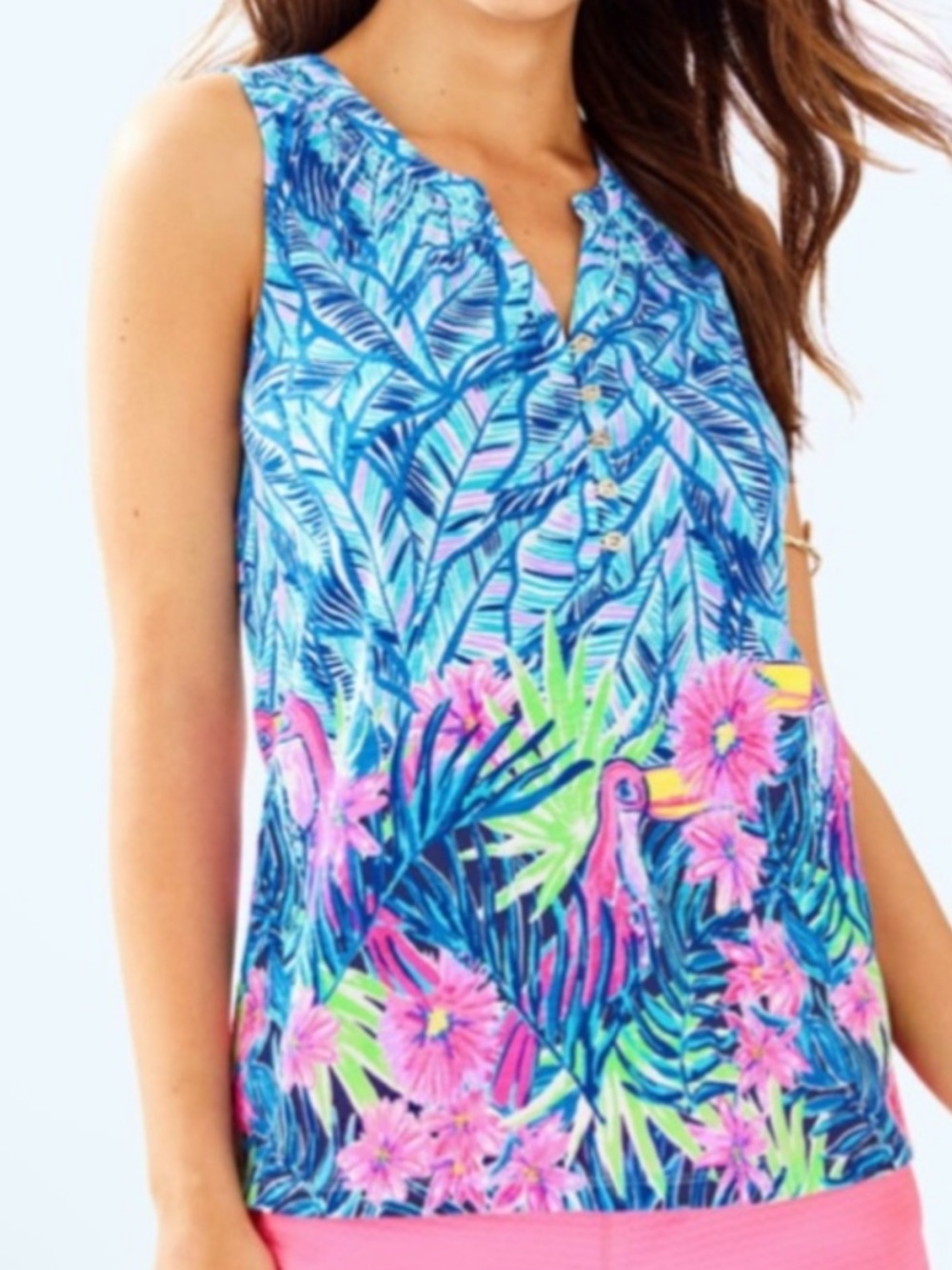 Lilly Pulitzer Essie Top in the Bennet Blue